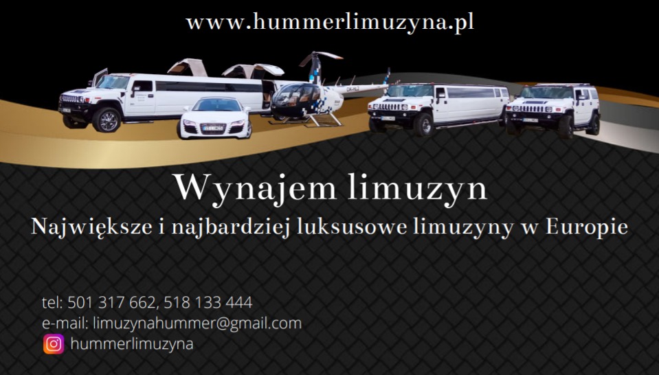 wynajem limuzyn od 5 do 33 osoby hummer lincoln Mysłowice
